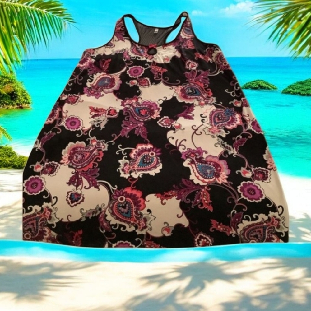 GEORGE night gown colorfull floral pattern very stretchy. Comfortable si…